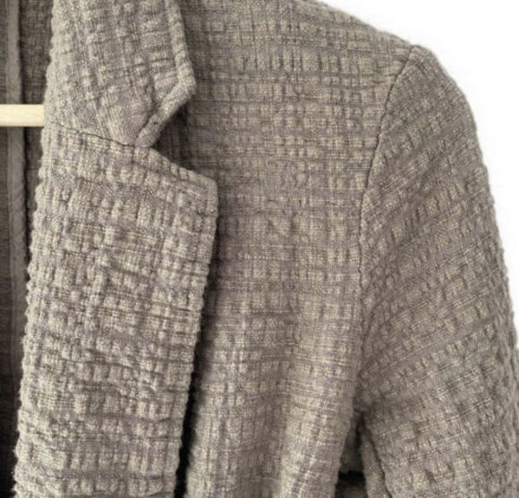 Free People jacket Textured Gauze wrap Belted Taupe Cotton small boho - Picture 2 of 11